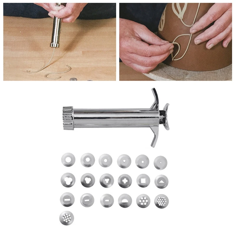 Baking 19 Discs Paste Extruder Sugar For Clay Fimo Craft Gun Cake Sculpture Decor Bakeware pastry bread dough cakes Tool Kit
Baking 19 Discs Paste Extruder Sugar For Clay Fimo Craft Gun Cake Sculpture Decor Bakeware pastry bread dough cakes Tool Kit