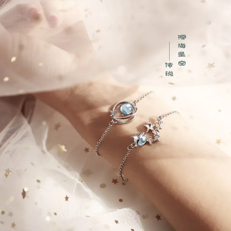 KingDeng Bracelet Charm Bracelet Gifts for Women Jewelry Fashion Blue Glass Planet Zinc Alloy Bohemia Best Friends Personality
KingDeng Bracelet Charm Bracelet Gifts for Women Jewelry Fashion Blue Glass Planet Zinc Alloy Bohemia Best Friends Personality