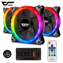DarkFlash RGB PC ケースファン 120 ミリメートルコンピュータケース CPU 冷却ファン静音 Asus オーラ同期クーラー冷却(China)