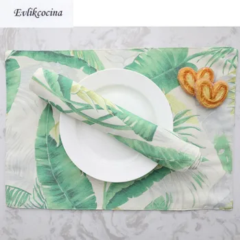 Free Shipping Tropical Green Plants Placemat Dining Table Coaster Cloth Insulation Cup Pad Kitchen Mantel Individual For Table
Free Shipping Tropical Green Plants Placemat Dining Table Coaster Cloth Insulation Cup Pad Kitchen Mantel Individual For Table