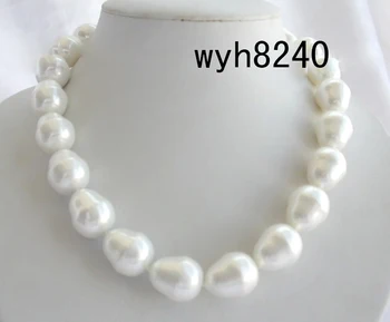Birthday gift South Seas - natural pearl sallei 15mm white irregular shell beads necklace drop
Birthday gift South Seas - natural pearl sallei 15mm white irregular shell beads necklace drop
