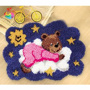 Home decoration Needlework Handmade carpet cross-stitch needlework thread crochet needle embroidered carpet mats Cartoon Bear
Home decoration Needlework Handmade carpet cross-stitch needlework thread crochet needle embroidered carpet mats Cartoon Bear