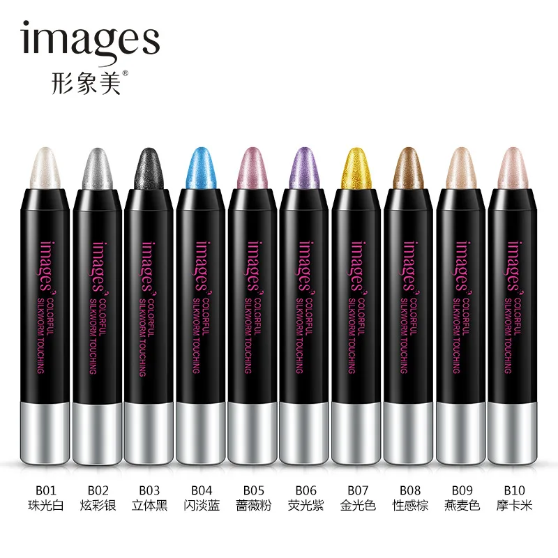 IMAGES moving Lie silkworm Multicolor pen Eyeshadows stick Waterproof durable No shading Color rotation Magic power Eye makeup
IMAGES moving Lie silkworm Multicolor pen Eyeshadows stick Waterproof durable No shading Color rotation Magic power Eye makeup