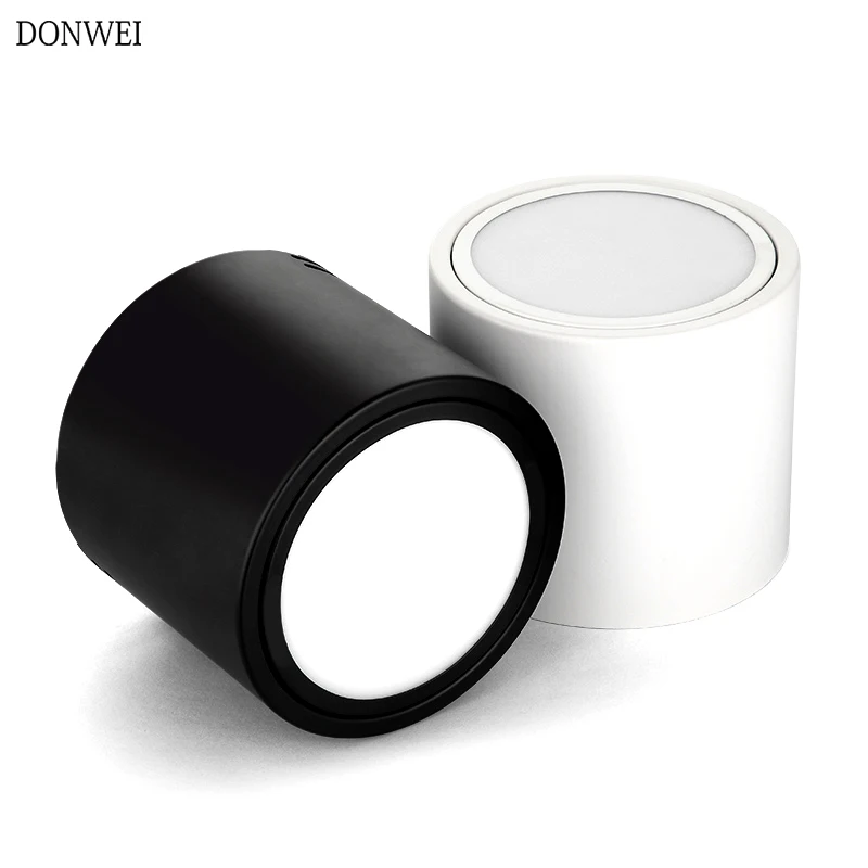 DONWEI 5W/7W/9W/12W LED Aluminum surface mounted ceiling lamp rotatable COB background Spot Light Downlights AC85-265V
DONWEI 5W/7W/9W/12W LED Aluminum surface mounted ceiling lamp rotatable COB background Spot Light Downlights AC85-265V