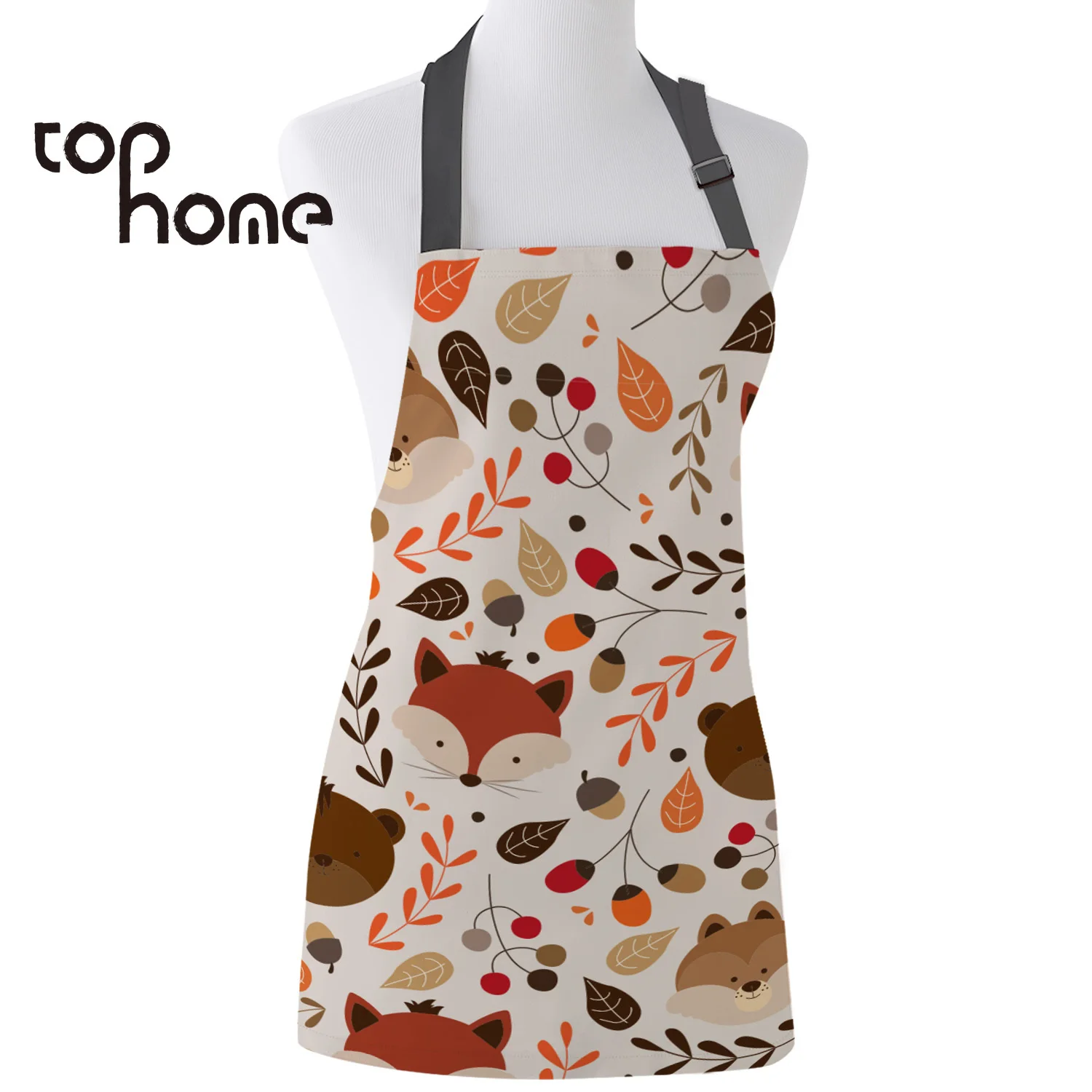 Tophome Kitchen Apron Cartoon Fox Animals Printed Adjustable Sleeveless Canvas Aprons for Men Women Kids Home Cleaning Tools
Tophome Kitchen Apron Cartoon Fox Animals Printed Adjustable Sleeveless Canvas Aprons for Men Women Kids Home Cleaning Tools