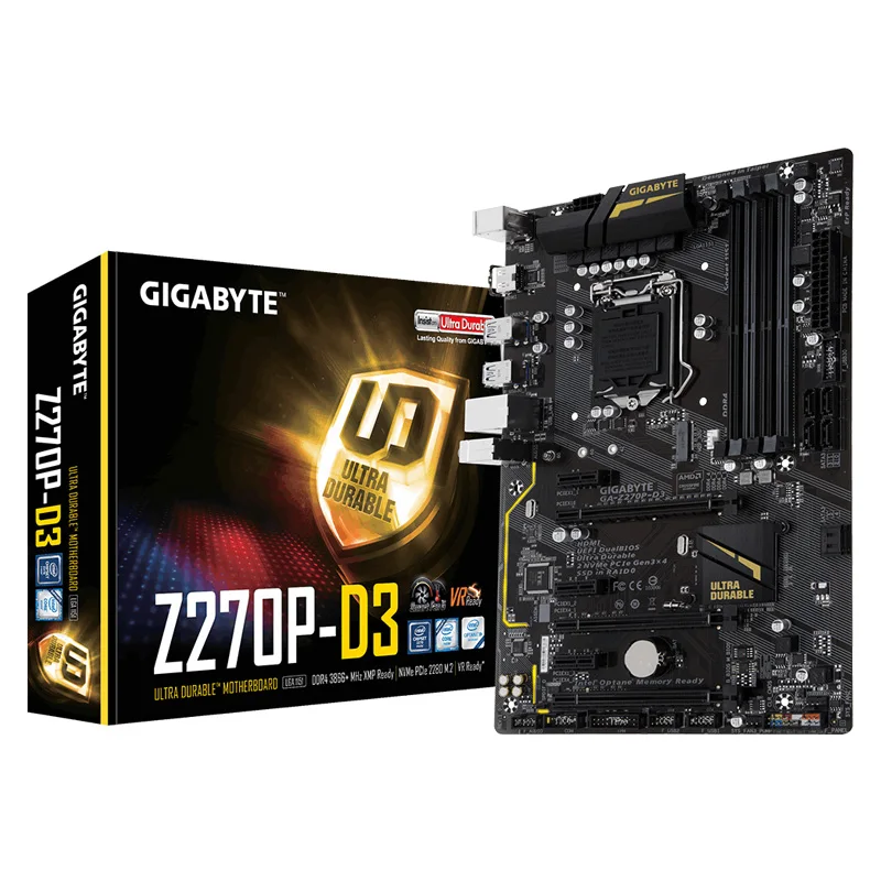 Новинка для Gigabyte GA-Z270P-D3 оригинальный рабочего Z270P-D3 Z270 материнская плата LGA 1151 DDR4