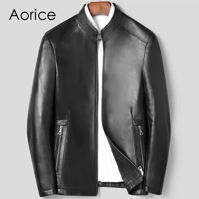 Aorice MT908 2020 new fashion genuine leather standing collar jacket real sheepskin leather coat autunm and winter warm outwear
Aorice MT908 2020 new fashion genuine leather standing collar jacket real sheepskin leather coat autunm and winter warm outwear