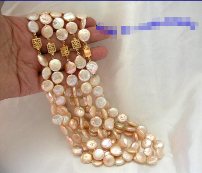 shippingwholesale 5piece luster 12mm round pink coin freshwater pearls necklace n1007
shippingwholesale 5piece luster 12mm round pink coin freshwater pearls necklace n1007