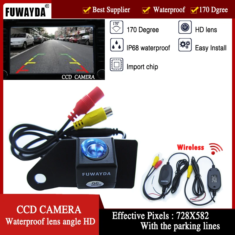 FUWAYDA wireless Waterproof Car Rearview CCD parking Camera Wide Angle Lens Suitable for Mitsubishi ASX RVR Outlander Sport HD
FUWAYDA wireless Waterproof Car Rearview CCD parking Camera Wide Angle Lens Suitable for Mitsubishi ASX RVR Outlander Sport HD