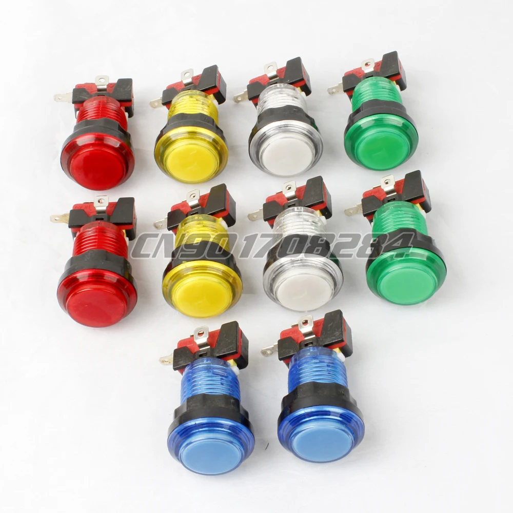 10x New 30mm LED Illuminated Push Buttons For Arcade Games Parts Mame Multicade JAMMA Choice of 5 Colors
10x New 30mm LED Illuminated Push Buttons For Arcade Games Parts Mame Multicade JAMMA Choice of 5 Colors