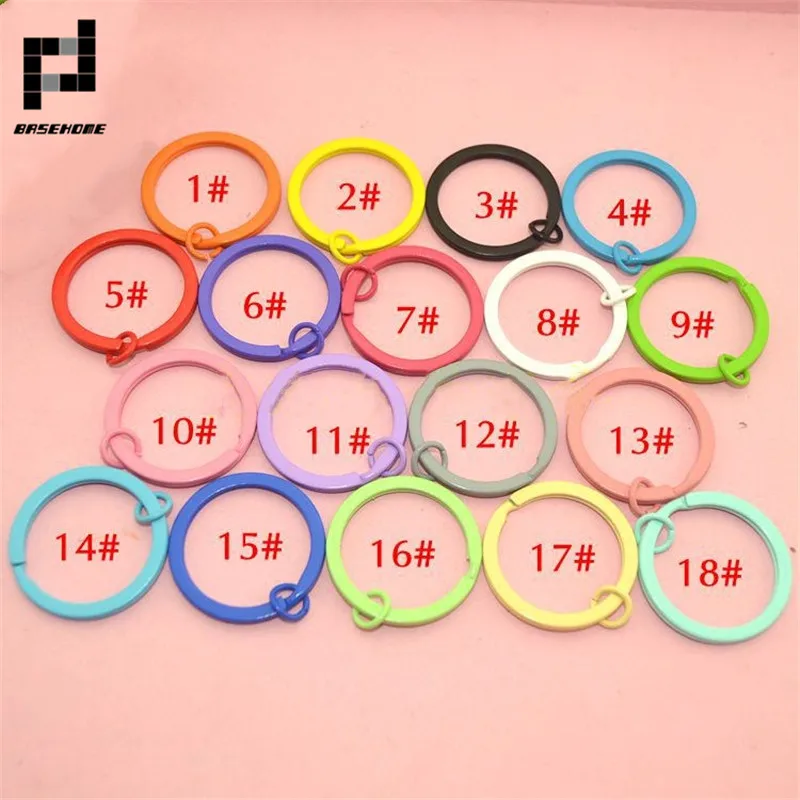 BASEHOME 20pcs/lot 18 Colors Keychain Circle Keyring Findings Fit DIY Keychain Ring Circles Accessories
BASEHOME 20pcs/lot 18 Colors Keychain Circle Keyring Findings Fit DIY Keychain Ring Circles Accessories