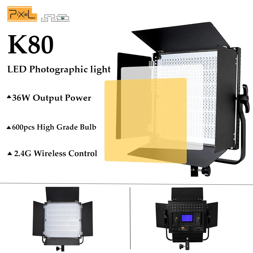 Pixel K80 600pcs LED video light 5600 Photography Lighting Professional Wireless Control For Studio light YouTube Video Shooting
Pixel K80 600pcs LED video light 5600 Photography Lighting Professional Wireless Control For Studio light YouTube Video Shooting