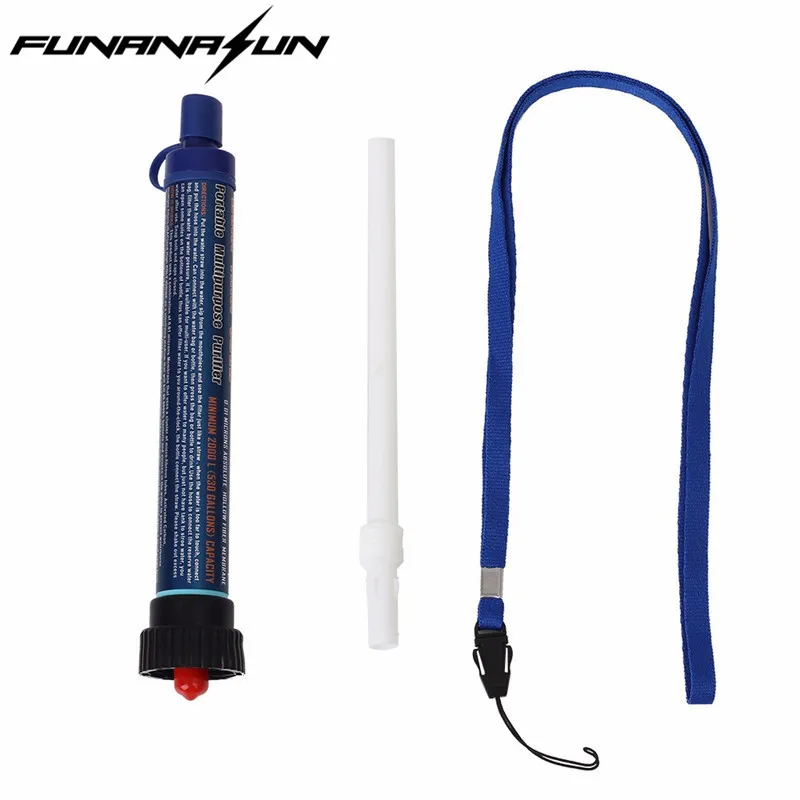 Outdoor Water Filter Purifier with Extension Tube Portable Hiking Drinking Water Cleaner Emergency Camping Survival Kit
Outdoor Water Filter Purifier with Extension Tube Portable Hiking Drinking Water Cleaner Emergency Camping Survival Kit