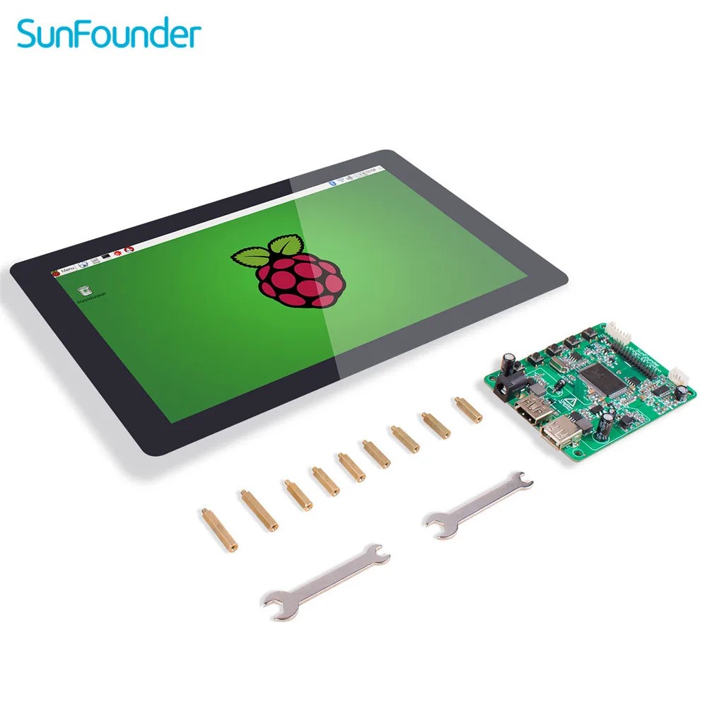 ЖК дисплей с сенсорным экраном SunFounder 10 1 IPS HDMI 1280*800 для Raspberry Pi 4B 3B + 2B LattePanda Beagle