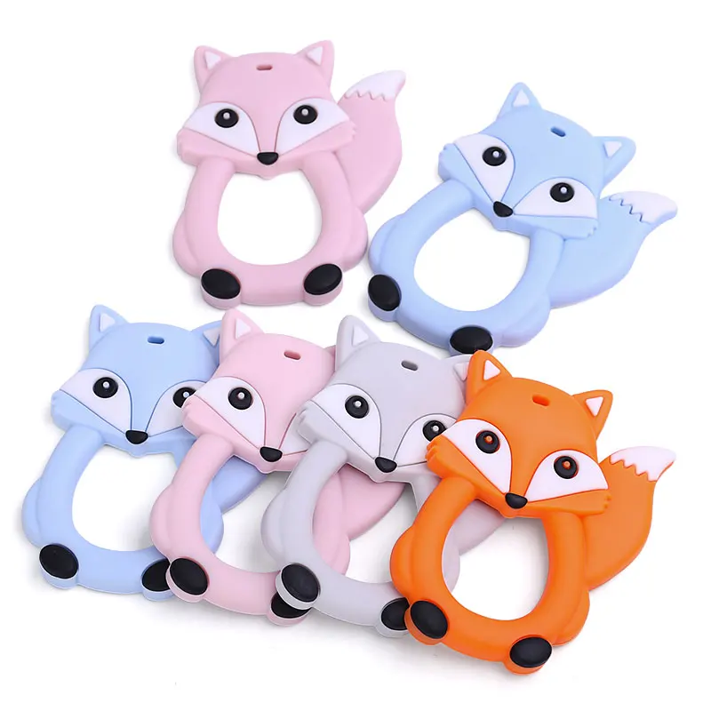 20 PCS BPA Free Silicone Fox Teether Teething Pendants DIY Nursing Pacifier Chain Making Baby Soft Teething Cartoon Fox Pendants
20 PCS BPA Free Silicone Fox Teether Teething Pendants DIY Nursing Pacifier Chain Making Baby Soft Teething Cartoon Fox Pendants