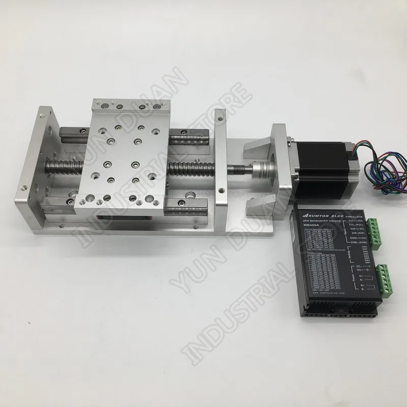 400MM Stroke Module Sliding Table & NEMA23 Stepper Motor &Driver Heavy Load Slide Linear Stage Ballscrew Guide Platform Kits
400MM Stroke Module Sliding Table & NEMA23 Stepper Motor &Driver Heavy Load Slide Linear Stage Ballscrew Guide Platform Kits