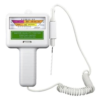 Portable Measure Water Quality PH/CL2 Chlorine Tester Level Meter Large Screen Testing Water PH CL2 Meter for Swimming Pool Spa
Portable Measure Water Quality PH/CL2 Chlorine Tester Level Meter Large Screen Testing Water PH CL2 Meter for Swimming Pool Spa