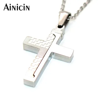 Jesus Christian Jewelry 316L Stainless Steel Cross Pendant Necklace Fashion Men and Women Jewelry
Jesus Christian Jewelry 316L Stainless Steel Cross Pendant Necklace Fashion Men and Women Jewelry
