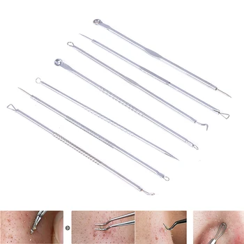 7Pcs Acne Extractor Remover Blackhead Pimple Needles Blemish Treatments Stainless Steel Tool Kit For Clean Face New
7Pcs Acne Extractor Remover Blackhead Pimple Needles Blemish Treatments Stainless Steel Tool Kit For Clean Face New