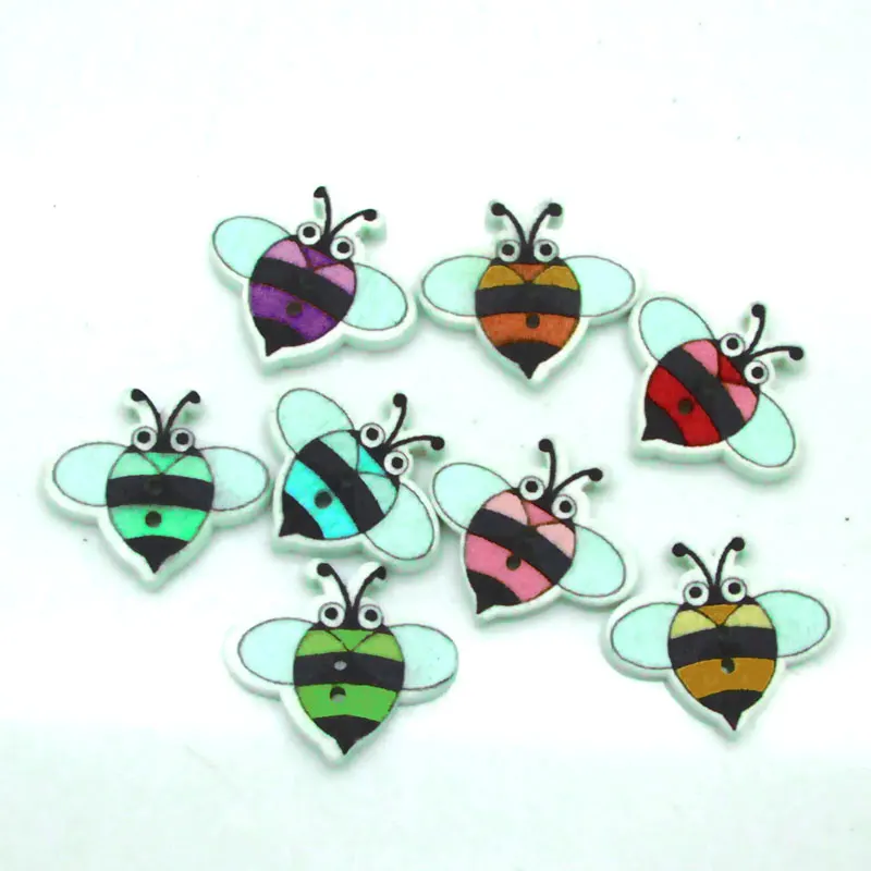 50pcs 19x17mm Mixed Bees Pattern Wooden Buttons For Clothes Crafts Sewing Decorative Needlework Scrapbooking DIY Accessories
50pcs 19x17mm Mixed Bees Pattern Wooden Buttons For Clothes Crafts Sewing Decorative Needlework Scrapbooking DIY Accessories