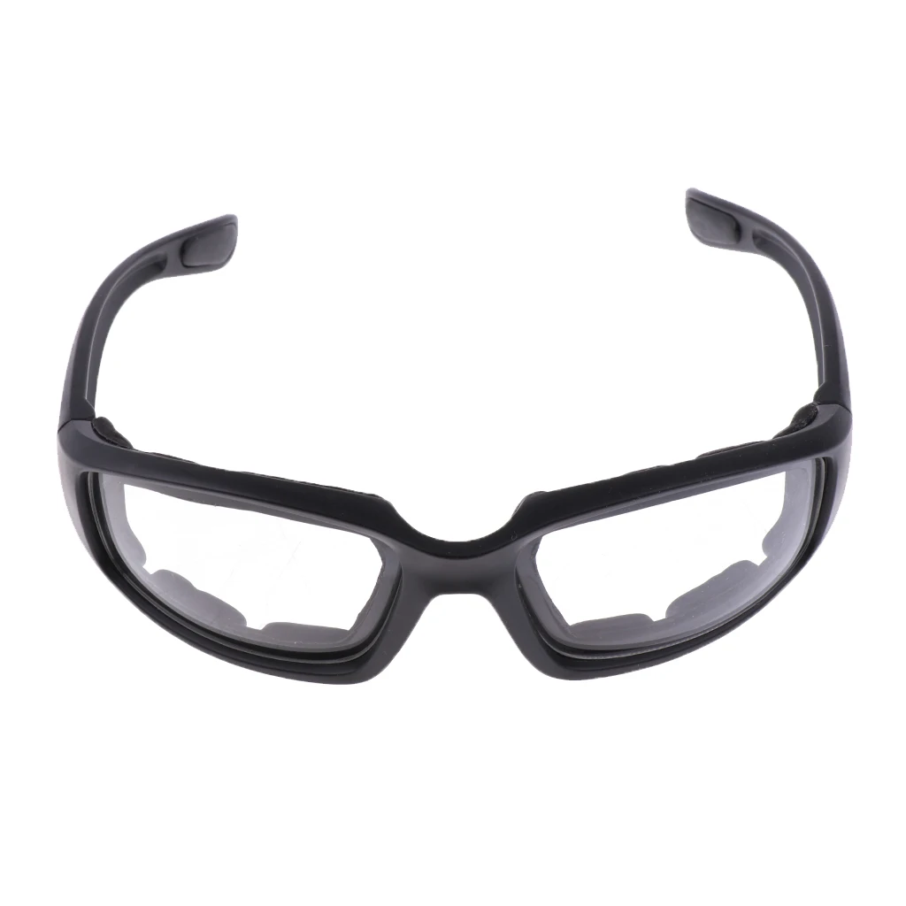Motorcycle Windproof Dustproof Riding Glasses Padded Comfortable Clear
