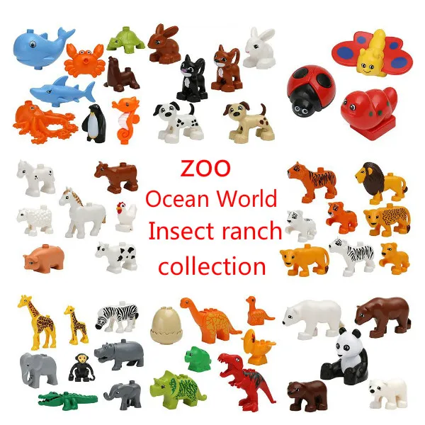 20pcs/set Duplos Animal Model Figures Building Block Sets Anime Model Figure toys Compatible Legoinglys toys for children Gifts
20pcs/set Duplos Animal Model Figures Building Block Sets Anime Model Figure toys Compatible Legoinglys toys for children Gifts