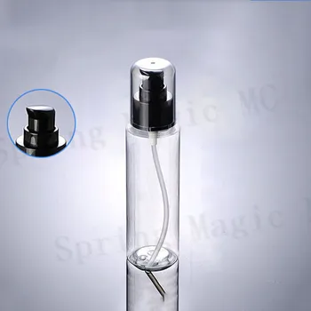 100PCS 120ML Clear Plastic Bottle With BLACK Lotion Pump Empty PET Bottles,Essence/Foundation/Emulsion Cosmetic Containers
100PCS 120ML Clear Plastic Bottle With BLACK Lotion Pump Empty PET Bottles,Essence/Foundation/Emulsion Cosmetic Containers