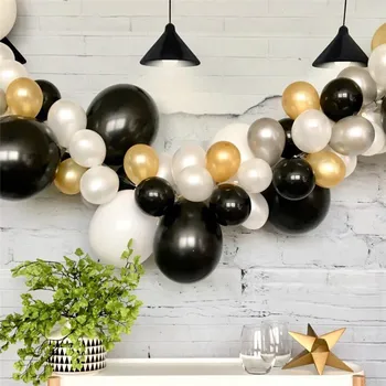 110pcs/lot Black Gold Balloon Arch Kit White Latex Garland Balloons Baby Shower Supplies For Wedding Party Decor Backdrop
110pcs/lot Black Gold Balloon Arch Kit White Latex Garland Balloons Baby Shower Supplies For Wedding Party Decor Backdrop