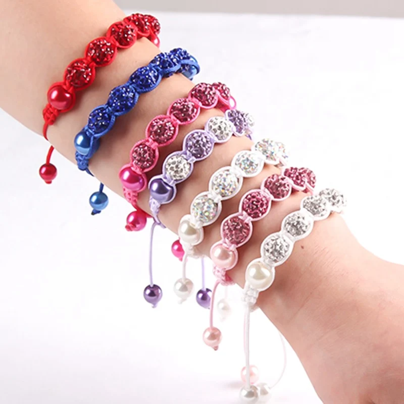 Baby Kids Bracelet Pave Crystal Disco Ball Candy Beads Friendship Children Bracelets Nice Gift for Children kids
Baby Kids Bracelet Pave Crystal Disco Ball Candy Beads Friendship Children Bracelets Nice Gift for Children kids