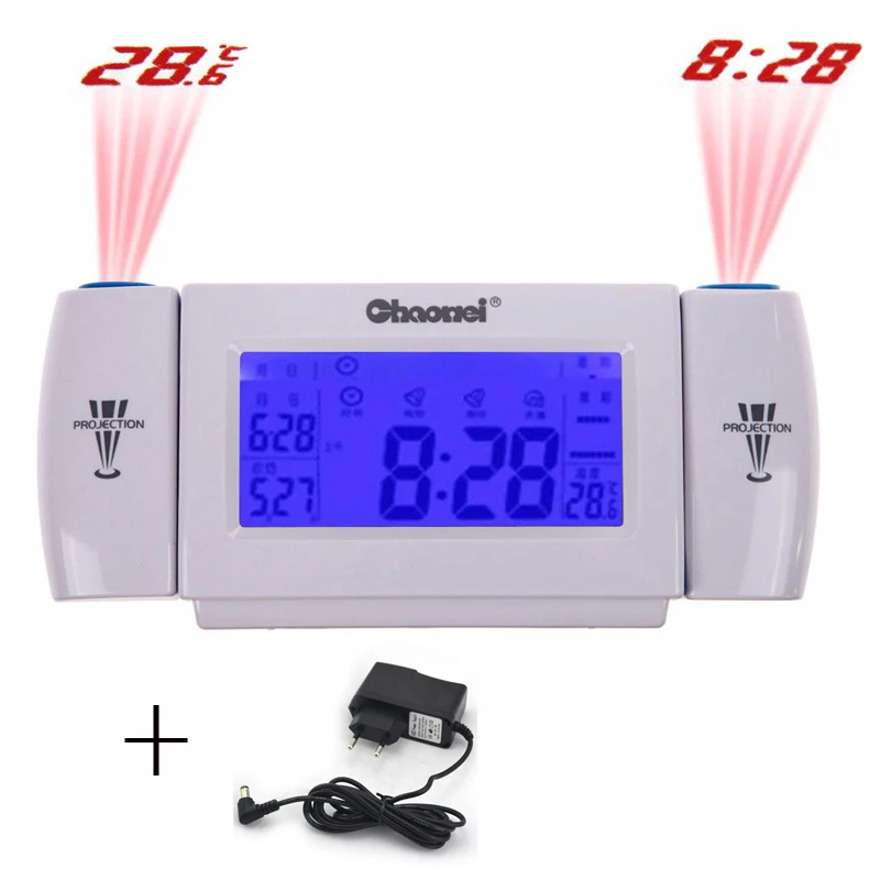Digital Alarm Clock LCD Screen Display 8 Second EL Backlight Snooze Dual Projection Table Clock Clapping Voice Controlled Watch
Digital Alarm Clock LCD Screen Display 8 Second EL Backlight Snooze Dual Projection Table Clock Clapping Voice Controlled Watch