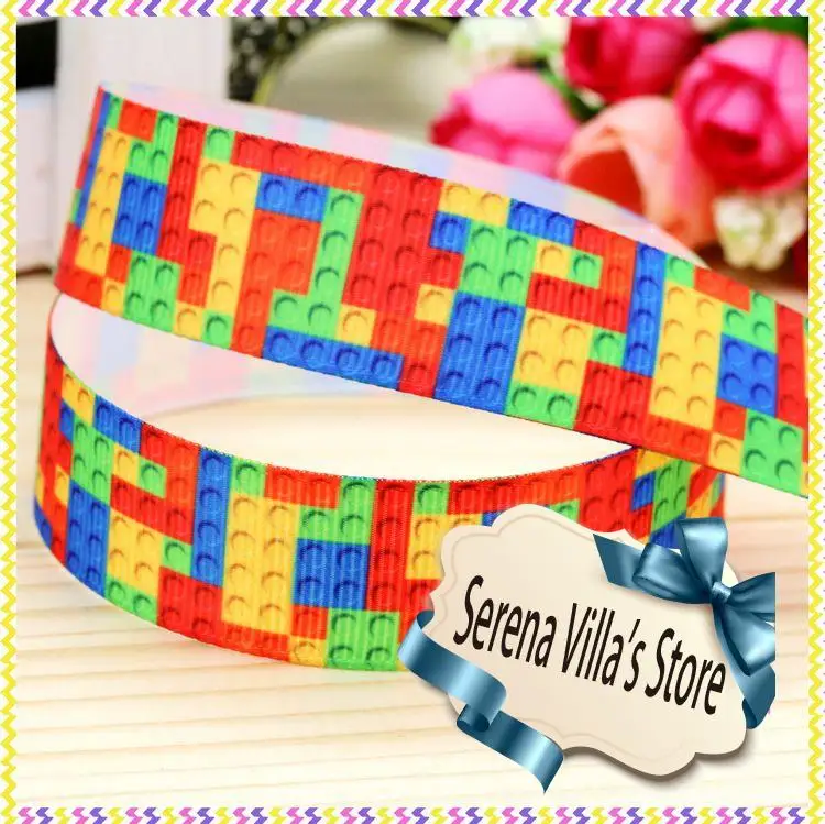 High quality printed ribbon 50 yards Lego princess ribbon polyester single face 7/8"
High quality printed ribbon 50 yards Lego princess ribbon polyester single face 7/8"