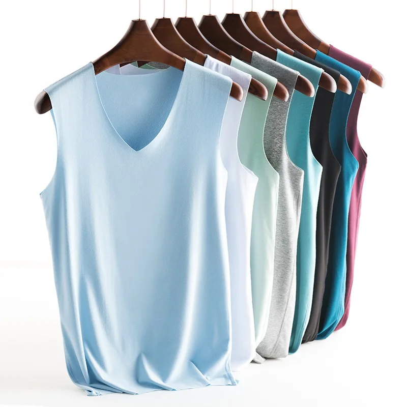Summer Men Seamless Singlet Canotte Ice Silk Tank Top Comfortable Stringer Muscle Sleeveless Running Vest Fitness Gym Clothing
Summer Men Seamless Singlet Canotte Ice Silk Tank Top Comfortable Stringer Muscle Sleeveless Running Vest Fitness Gym Clothing