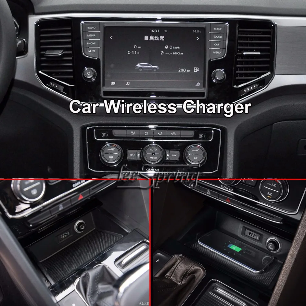 Car Wireless Charger for Volkswagen VW Teramont wireless charging standard WPC Qi 1.2
Car Wireless Charger for Volkswagen VW Teramont wireless charging standard WPC Qi 1.2