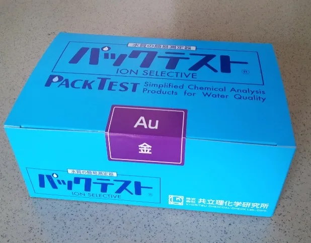 Heavy metal gold color tube Japan Kyoritsu test package WAK-AU gold ion water test package
Heavy metal gold color tube Japan Kyoritsu test package WAK-AU gold ion water test package