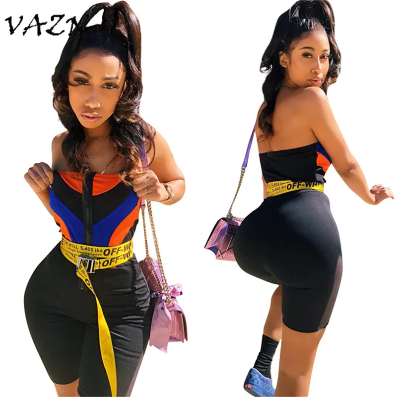 VAZN 2018 New Style Brand Fashion Women Casual Playsuits Striped Strapless Novelty Bodycon Rompers LS6087
VAZN 2018 New Style Brand Fashion Women Casual Playsuits Striped Strapless Novelty Bodycon Rompers LS6087