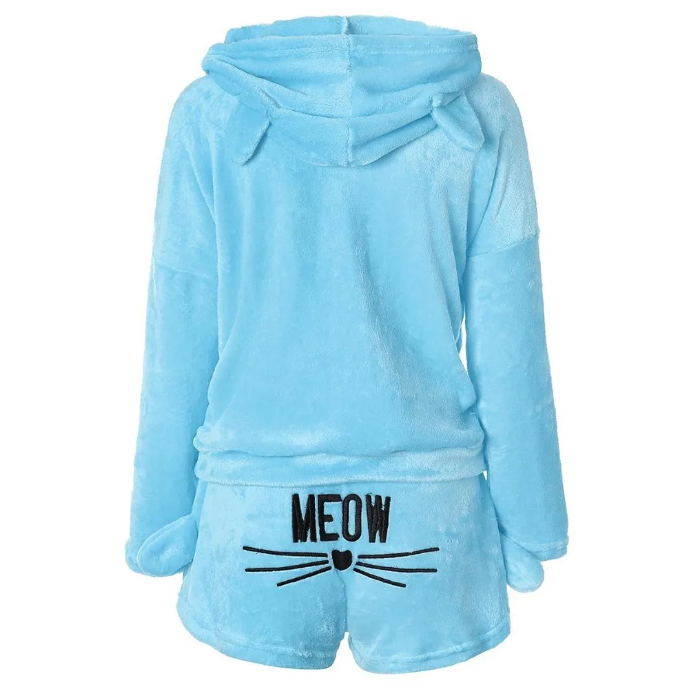2018 Winter Women Pajama Set Plus Size Pyjamas Sleepwear Pijama For Women Warm Pyjamas Women Animal Sleepwear Female Suit 28