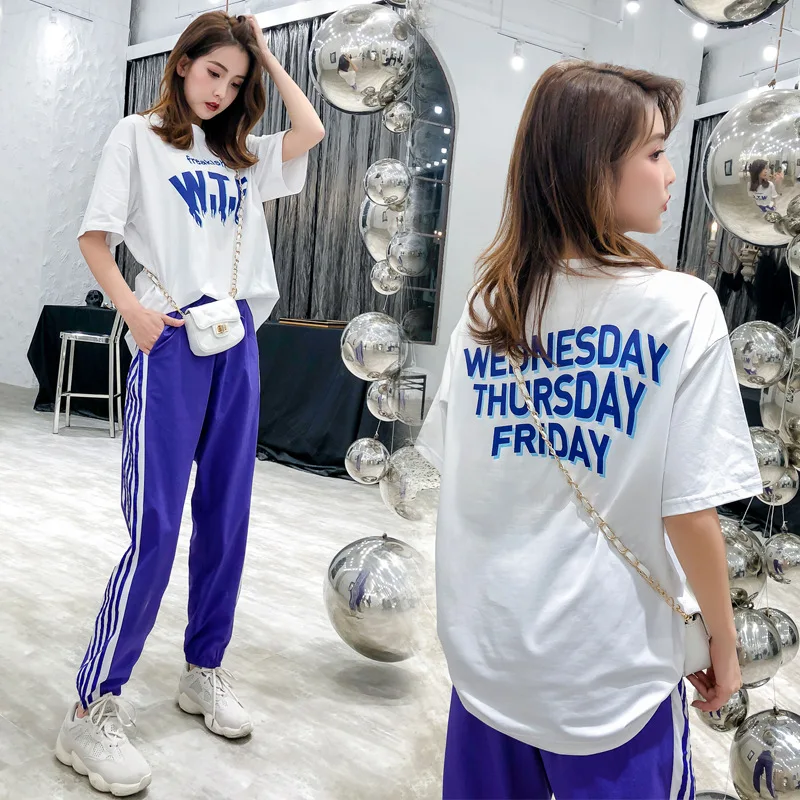 Women Summer O-neck Short Sleeve Tops + Ankle-Length Pants two piece set Casual Female Ladies Suit Women's Set Mulher
Women Summer O-neck Short Sleeve Tops + Ankle-Length Pants two piece set Casual Female Ladies Suit Women's Set Mulher