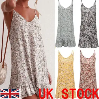 Plus Size Stylish Women's Sling Sleeveless Backless Boho Floral Print Mini Dress Lady Summer Holiday Loose Short Dress S-XXXL
Plus Size Stylish Women's Sling Sleeveless Backless Boho Floral Print Mini Dress Lady Summer Holiday Loose Short Dress S-XXXL