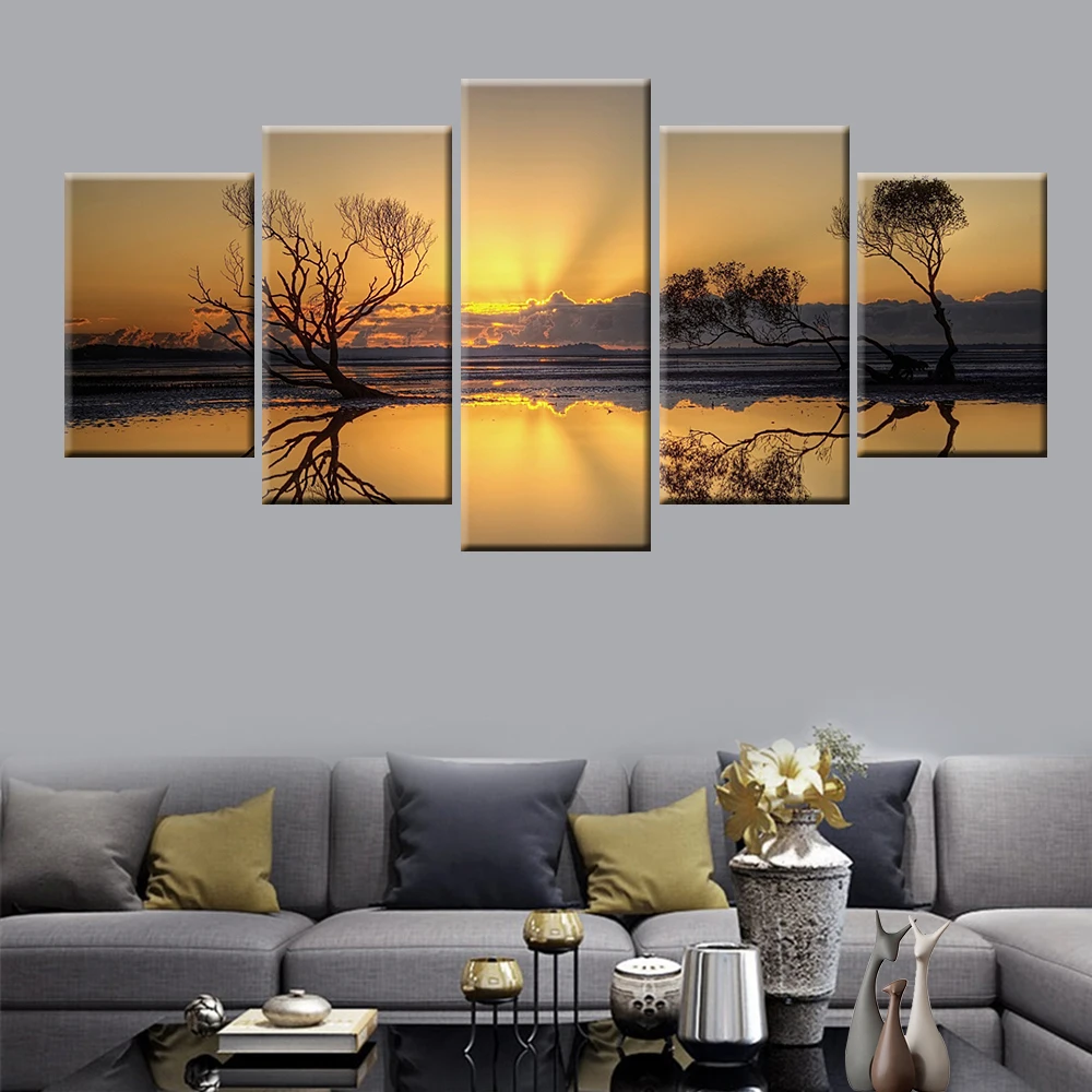 Lake sunset landscape picture poster spectacular landscape poster wall art modern living room bedroom decoration mural 5 panel
Lake sunset landscape picture poster spectacular landscape poster wall art modern living room bedroom decoration mural 5 panel