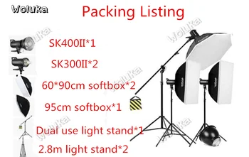 Godox SK300II+SK400II photographic lamp Flash Studio Studio fill light Flexo lamp set photographic lamp Fill light CD50 T03
Godox SK300II+SK400II photographic lamp Flash Studio Studio fill light Flexo lamp set photographic lamp Fill light CD50 T03