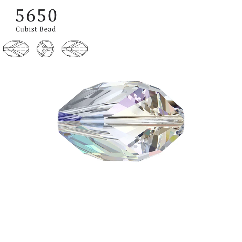 (1 piece) 100% Original crystal from Swarovski 5650 Cubist bead made in Austria loose beads rhinestone for DIY jewelry making
(1 piece) 100% Original crystal from Swarovski 5650 Cubist bead made in Austria loose beads rhinestone for DIY jewelry making