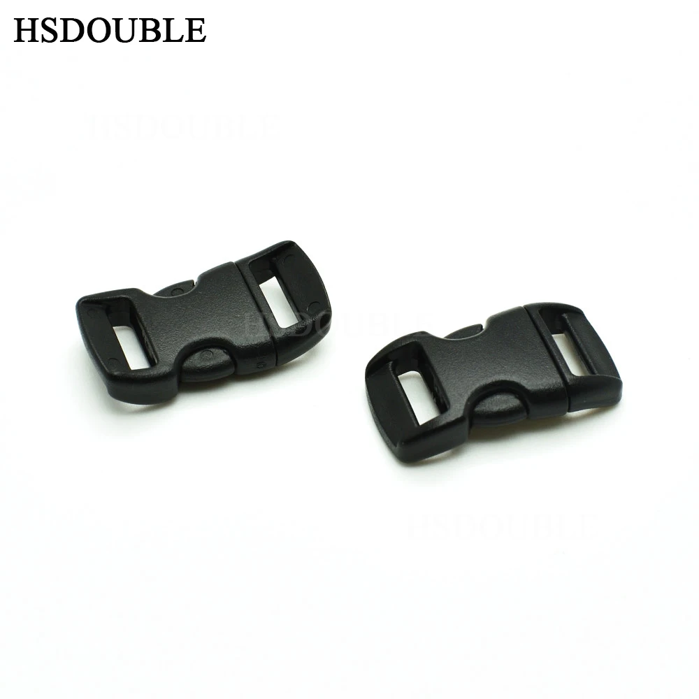 50pcs/lot 3/8"(10mm) Plastic Buckles Contoured Curved For Paracord Bracelet Webbing Black
50pcs/lot 3/8"(10mm) Plastic Buckles Contoured Curved For Paracord Bracelet Webbing Black