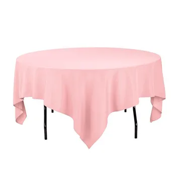 HK DHL Stain Feel 85 inch/216cm Polyester Square Tablecloth Color Pink for Wedding, 5/Pack
HK DHL Stain Feel 85 inch/216cm Polyester Square Tablecloth Color Pink for Wedding, 5/Pack