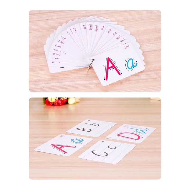 English Alphabet Card Ring Buckle Handwritten Pronunciation Early Development Home Learning Educational Toy Kid Gift
English Alphabet Card Ring Buckle Handwritten Pronunciation Early Development Home Learning Educational Toy Kid Gift