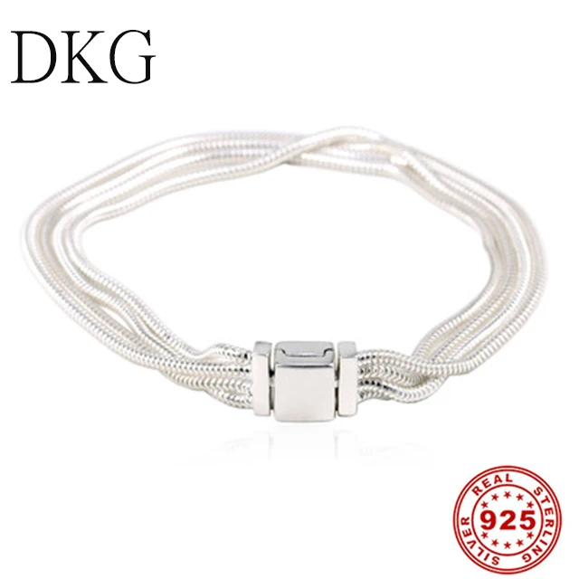 2019 New 100% 925 Sterling Silver Reflexions Multi-circle Snake Bracelet Fit for Original Women's Charm Bracelet DIY Jewelry
2019 New 100% 925 Sterling Silver Reflexions Multi-circle Snake Bracelet Fit for Original Women's Charm Bracelet DIY Jewelry
