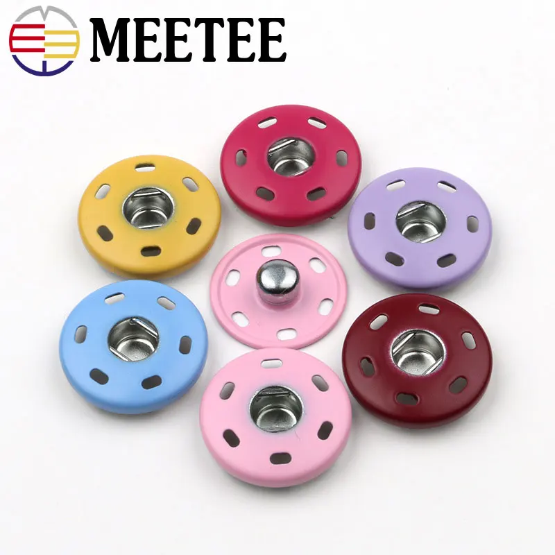 20pcs MEETEE high-grade colorful round metal buttons coat shirt invisible hand sewn snap button
20pcs MEETEE high-grade colorful round metal buttons coat shirt invisible hand sewn snap button