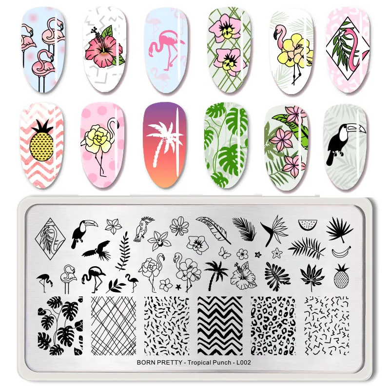 BORN PRETTY Summer Fruit Nail Art Stamping Template Tropical Punch Pattern Rectangle Image Plate Stamping Polish Needed
BORN PRETTY Summer Fruit Nail Art Stamping Template Tropical Punch Pattern Rectangle Image Plate Stamping Polish Needed