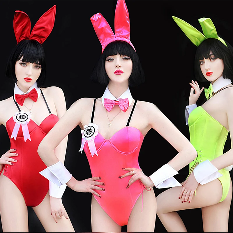 Fashion Ballroom Wear Womens Bunny Costume Modern Dance Clothes Red Yellow Hot Pink Sexy Bunny Girl Jumpsuits Nightclub Clothing
Fashion Ballroom Wear Womens Bunny Costume Modern Dance Clothes Red Yellow Hot Pink Sexy Bunny Girl Jumpsuits Nightclub Clothing