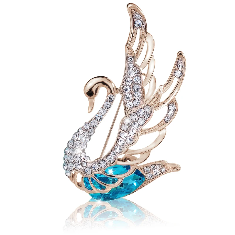 Classic 3 colors fashion crystal swan brooches Pins jewelry for women Golden elegant animal brooches
Classic 3 colors fashion crystal swan brooches Pins jewelry for women Golden elegant animal brooches