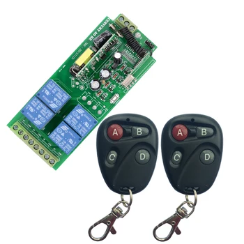 AC85v~250V 110V 220V 230V 4CH10A Wireless Remote Control Switches Wireless Relay Output Radio RF Transmitter And 433Mhz Receiver
AC85v~250V 110V 220V 230V 4CH10A Wireless Remote Control Switches Wireless Relay Output Radio RF Transmitter And 433Mhz Receiver